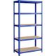 SONGMICS Regal 200 x 100 x 50 cm rjavo-moder,GLR050Q01