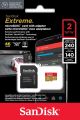 SanDisk 2TB Extreme microSDXC UHS-I z adapterjem do 240MB/s, C10, U3, V30, 4K, 5K, A2, Micro SD kartica