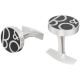 Cufflinks Metal Flat Silver