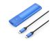 Zunanje ohišje za M.2 NVMe/SATA 2230-2280 v USB3.2 Gen2 Type-C, aluminij, modro, ORICO PWDM2-G2