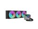 Komplet za tekočinsko hlajenje AIO Liquid Cooler DeepCool LT360 ARGB, 360mm, RGB, črn