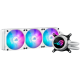 ASUS ROG Strix LC III 360 ARGB White Edition vodno hlajenje za procesor, trije 120mm ROG ARGB ventilatorji, Aura Sync, belo