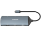 CANYON hub DS-15 8in1 4k USB-C Dark Grey
