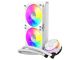 Komplet za tekočinsko hlajenje AIO Liquid Cooler Cooler Master MasterLiquid PL240 Flux, 240mm, ARGB, bel