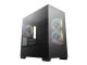 Računalniško ohišje DeepCool CG380 3F, mATX, Midi-Tower, kaljeno steklo, črno