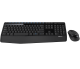 Logitech brezžični komplet MK345 - tipkovnica in miška - US International - črna, modra 