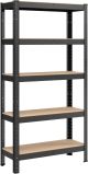 SONGMICS Regal 30 x 75 x 150 cm rjavo-črna,GLR030B21