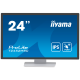 Iiyama ProLite T2452MSC-W1 - LED monitor24" (23.8" viewable) touchscreen 1920 x 1080 Full HD (1080p) IPS 400 cd/m² 1000:1 14 ms HDMI DisplayPort speakers white